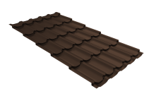 Профиль волновой "Квинта плюс" ("Kvinta plus") 0,45 Drap TX RAL 8017 шоколад