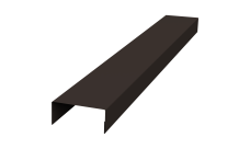 Крышка 30х15 для забора жалюзи Texas Grand Line 0,45 Drap-double TX RR 32 темно-коричневый (2м)