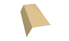 Планка карнизная 120х80 Grand Line 0,45 PE с пленкой RAL 1014 слоновая кость (2м)