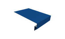 Планка околооконная сложная 300х50х18 (j-фаска) Grand Line 0,45 PE с пленкой RAL 5005 сигнальный синий (3м)