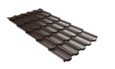 Профиль волновой "Квинта плюс3D" ("Kvinta plus3D") 0,45 Drap TX RAL 8017 шоколад