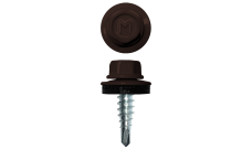 Саморез по металлу Daxmer 4,8х19 (400шт) сверло №2 RAL 8017