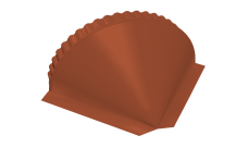 Заглушка малая конусная Grand Line 0,45 Drap RAL 8004 терракота