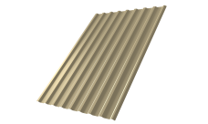 Профнастил С20R Grand Line 0,45 PE RAL 1014 слоновая кость