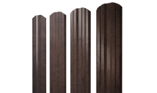 Штакетник Twin фигурный Grand Line 0,45 Print Elite Antique Wood TwinColor