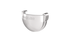 Заглушка желоба Дизайн 135 ПВХ Grand Line белый (RAL 9003)