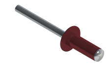 Заклёпка вытяжная Daxmer 3,2х8 RAL 3011 (20х1000шт) ал/ст
