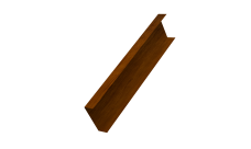 Декоративная накладка на столб универсальная 60х60 для забора жалюзи 0,45 Print-double Premium Golden Wood Intense F (2м)