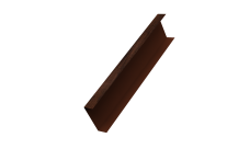 Декоративная накладка на столб универсальная 62х55 для забора жалюзи 0,45 Print Elite Cherry Wood TwinColor (1,8м)