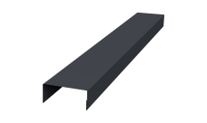 Крышка 30х15 для забора жалюзи Texas Grand Line 0,45 Drap-double TX RAL 7024 мокрый асфальт (2,5м)