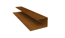 Планка П-образная завершающая сложная (КД) 0,45 Print-Double Elite Golden Wood (2м)