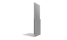 Планка приемная оконная Grand Line 0,45 Drap ТХ RAL 7047 телегрей 4 (2м)