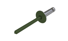 Заклёпка вытяжная Daxmer 3,2х10 RAL 6020 (1000 шт) сталь/сталь