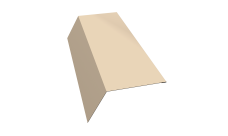 Планка карнизная 120х80 Grand Line 0,45 PE с пленкой RAL 1015 светлая слоновая кость (2м)