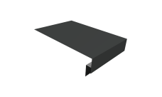 Планка околооконная сложная 250х50х18 (j-фаска) 0,5 PurPro Matt 275 RAL 7016 антрацитово-серый (2м)