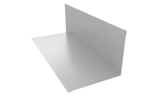 Планка примыкания 130х160 Grand Line 0,45 Drap ТХ RAL 9003 сигнальный белый (3м)