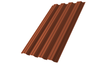 Профнастил НС44A 0,5 Satin RAL 8004 терракота