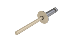 Заклёпка вытяжная Daxmer 4,0х8 (750шт) сталь/сталь RAL 1015