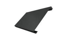 Ламель лицевая 200 забора жалюзи Texas 0,5 PurPro Matt 275 RAL 7016 антрацитово-серый