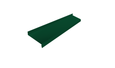 Отлив простой 100 0,45 PE-Double с пленкой RAL 6005 зеленый мох (2м)