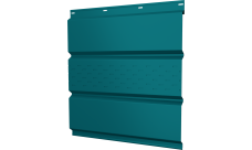 Софит металлический Классик v01 Grand Line центральная перфорация 0,45 PE с пленкой RAL 5021 водная синь