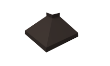 Угол отлива внешний 100 0,5 PurLite Matt с пленкой RR 32 темно-коричневый