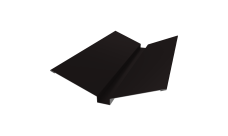 Планка ендовы верхней 115х30х115 0,45 Drap TR RAL 9005 черный (2м)