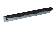 Планка фронтонная резная левая Gerard 1,2м (сталь), цвет 111