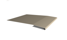 Планка начальная 0,5 Satin с пленкой RAL 1015 светлая слоновая кость (2м)