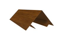 Планка угла внешнего составная верхняя Экобрус Grand Line 0,45 Принт Элит Золотой дуб TwinColor (2м)