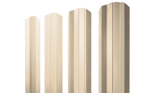 Штакетник М-образный A фигурный 0,45 PE RAL 1015 светлая слоновая кость