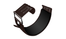 Соединитель желоба GL PE Matt 125 мм RR 32 темно-коричневый