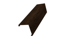 Декоративная накладка на столб универсальная угловая 60х60 для забора жалюзи Grand Line 0,45 Print-double Elite Antique Wood (1,8м)