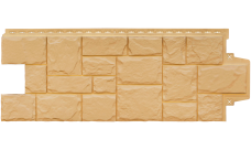 Фасадная панель Grand Line Крупный камень Classic песочный