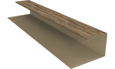 Планка П-образная Экобрус Grand Line 0,45 Print Elite Nordic Wood TwinColor (2м)