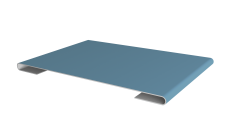 Планка стыковочная Grand Line 0,45 Drap TX RAL 5024 пастельно-синий (2м)