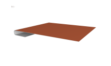 Планка завершающая Grand Line 0,45 Drap TX RAL 8004 терракота (2м)