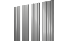 Штакетник Твин с прямым резом Grand Line 0,45 Драп ТХ RAL 7047 телегрей 4