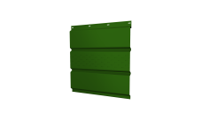 Софит металлический Grand Line центральная перфорация 0,45 PE с пленкой RAL 6002 лиственно-зеленый