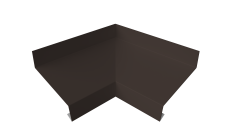 Угол отлива внутренний 50 0,45 Drap ST с пленкой RR 32 темно-коричневый