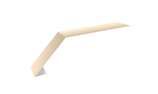 Планка карнизная для мягкой кровли 100х60 0,45 Drap TX RAL 1015 светлая слоновая кость (2м)