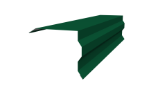 Планка торцевая фигурная 100х85 Grand Line 0,5 Satin Matt TX RAL 6005 зеленый мох (2м)