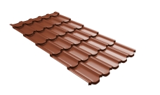Профиль волновой "Квинта плюс3D" ("Kvinta plus3D") 0,45 PE RAL 8004 терракота