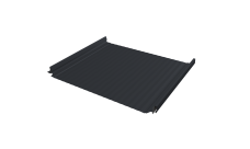 Кликфальц Pro Gofr Grand Line 0,45 Drap с пленкой на замках RAL 7024 мокрый асфальт