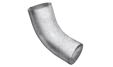 Колено 60 град GL ZN 100 мм Zn цинк