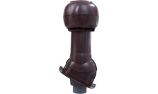 Комплект канализационный Gervent Статик для кровли Монтеррей изолированный 110/160мм коричневый