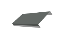 Ламель обратная 125 забора жалюзи Texas 0,45 PE RAL 7005 мышино-серый