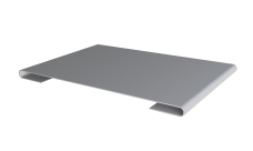 Планка стыковочная 0,45 Drap TX RAL 7047 телегрей 4 (2м)