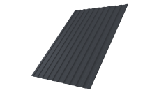 Профнастил С8A v01 0,45 PE с пленкой RAL 7024 мокрый асфальт