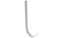 Крюк длинный GL PU 125 мм RAL 9003 сигнальный белый